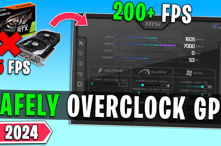  How to SAFELY Overclock Any GPU in 2024 – Easy Guide!