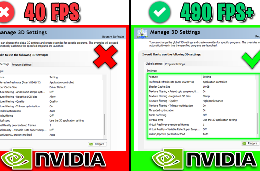  *NEW* NVIDIA CONTROL PANEL – Best Settings for FPS & Performance in 2024!