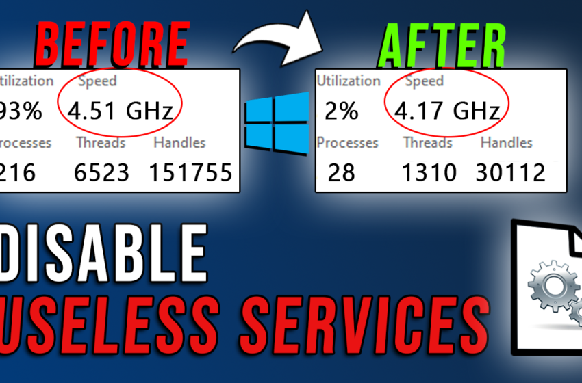  DISABLE these USELESS SERVICES for LESS CPU USAGE & PERFORMANCE on ANY PC!