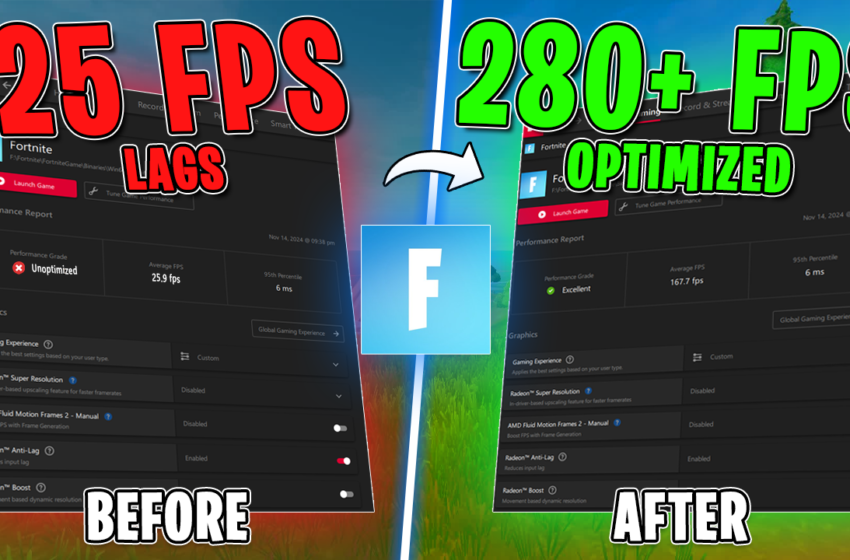  Fortnite – AMD Radeon Settings for FPS Boost and Optimize Performance📈✅
