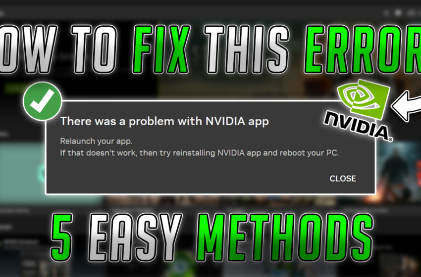  How to Fix NVIDIA App NOT OPENING in 5 Minutes✅