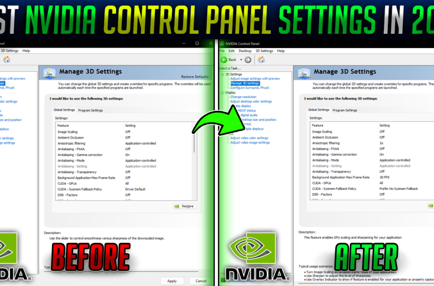  Best NVIDIA Control Panel Settings for Gaming in 2025 ✅