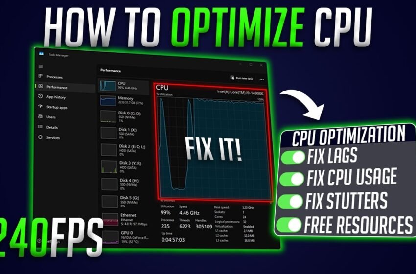  How to Optimize CPU for Gaming & Performance in 2026 – Fix High CPU Usage 📉